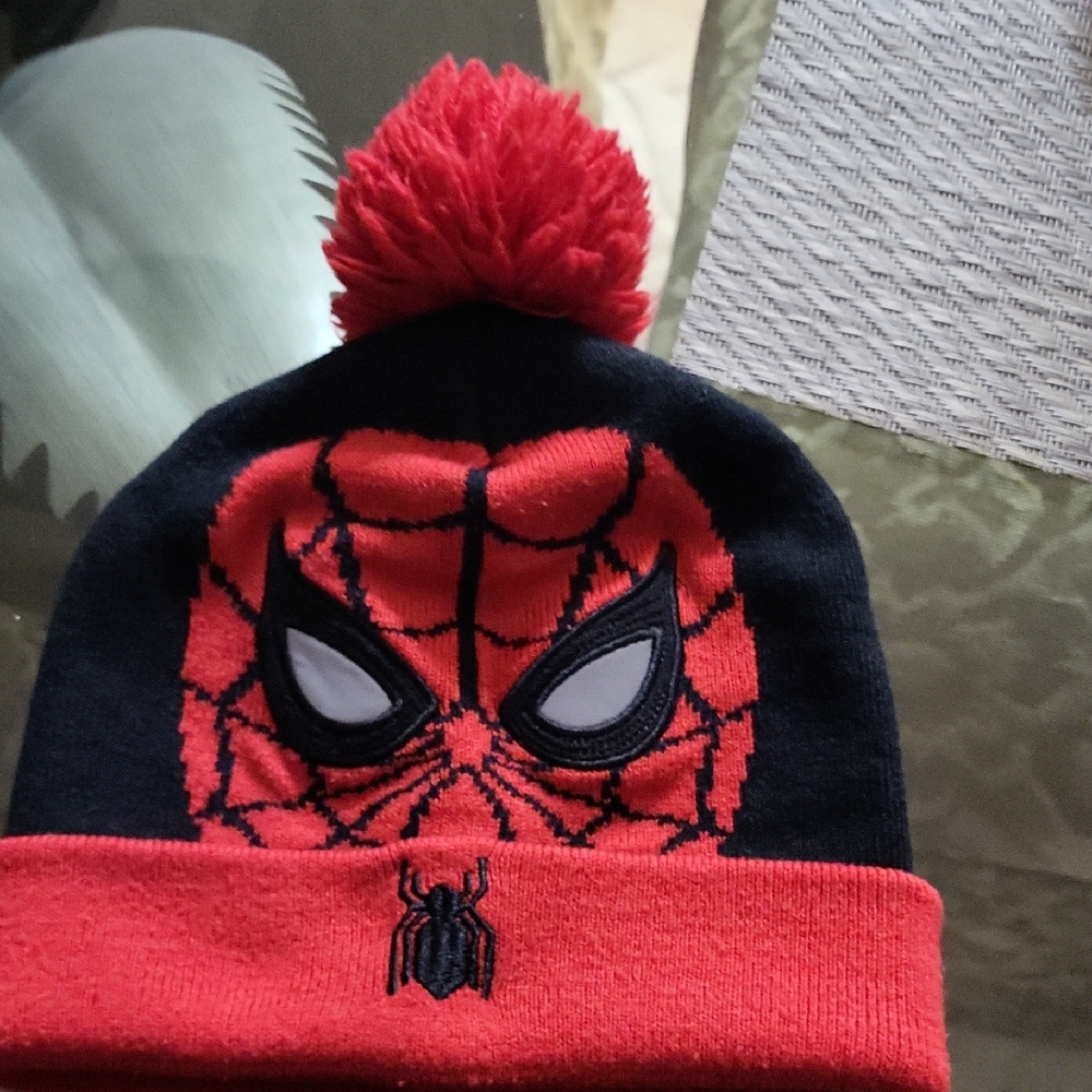 Spider-Man Kids Beanie - Red and Black
